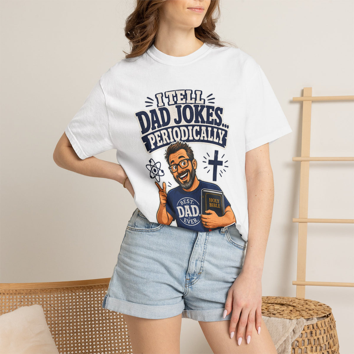 Dad Jokes Periodically T-Shirt — Christian Dad Funny Graphic Tee - Maxx7Designs