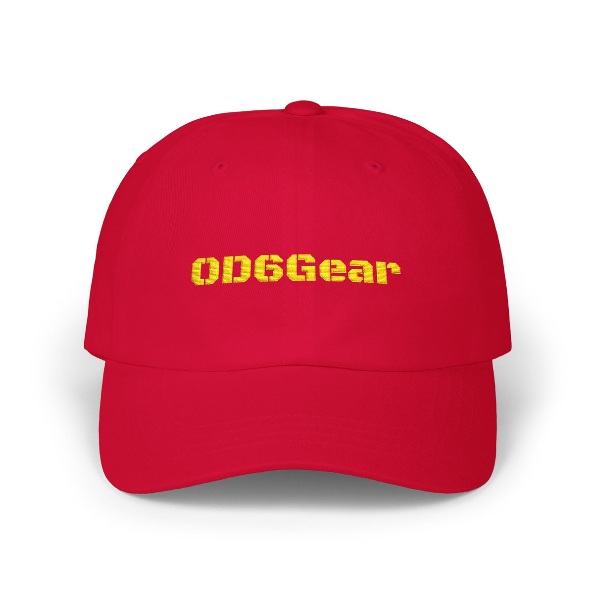 OD6Gear embroidered logo Dad Cap | white adjustable baseball hat