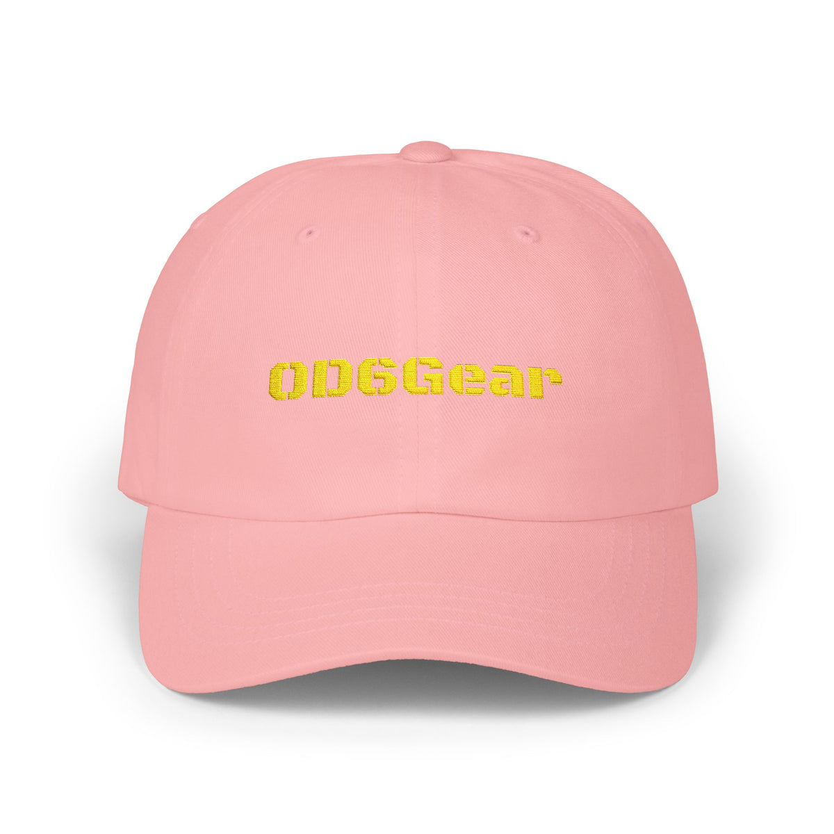 OD6Gear embroidered logo Dad Cap | white adjustable baseball hat