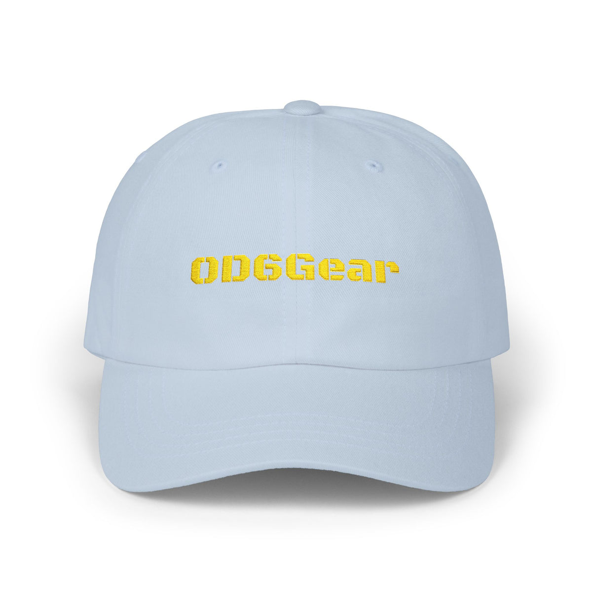 OD6Gear embroidered logo Dad Cap | white adjustable baseball hat