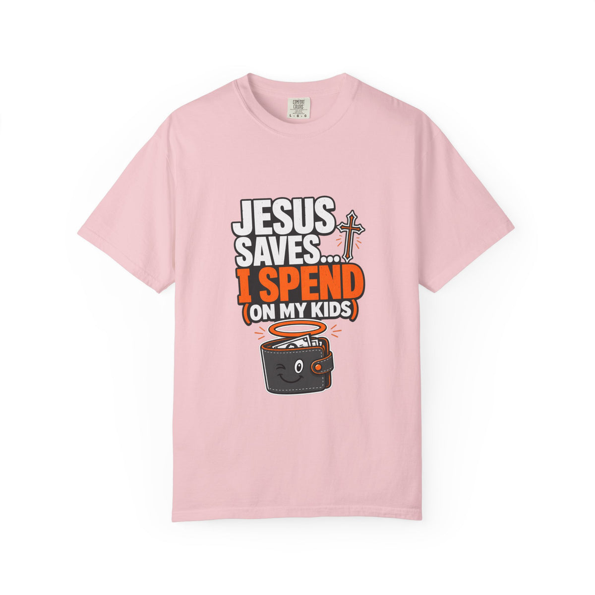 Jesus Saves I Spend On My Kids T-Shirt — Funny Christian Parent Tee - Maxx7Designs
