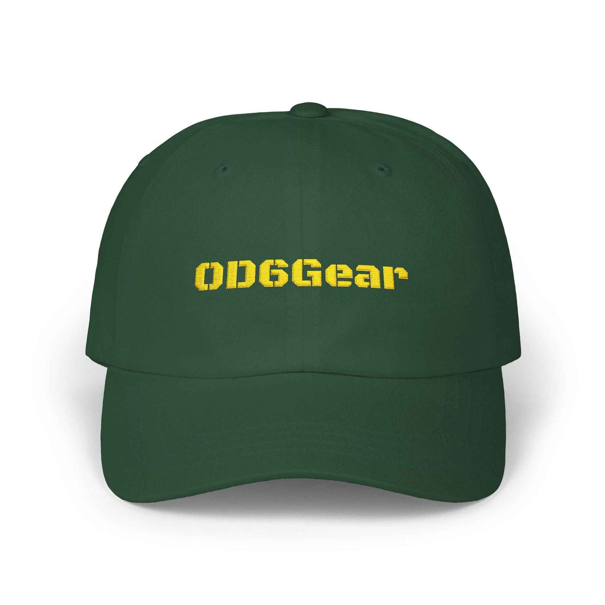 OD6Gear embroidered logo Dad Cap | white adjustable baseball hat