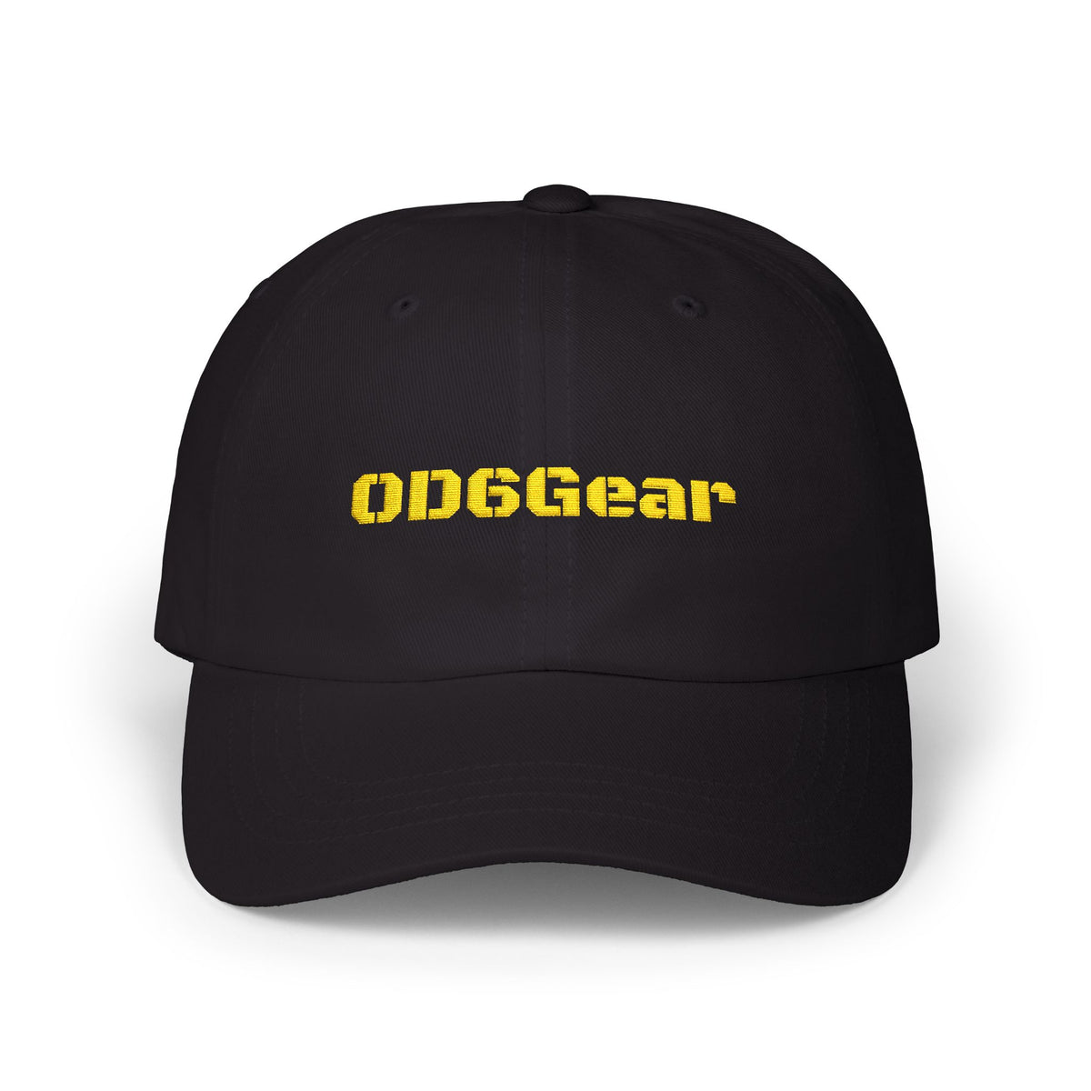 OD6Gear embroidered logo Dad Cap | white adjustable baseball hat
