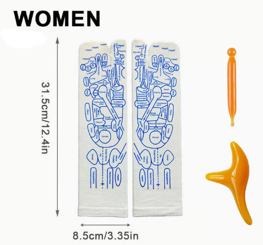 Reflexology Socks with Massage Tool (One Set) - Maxx7Designs