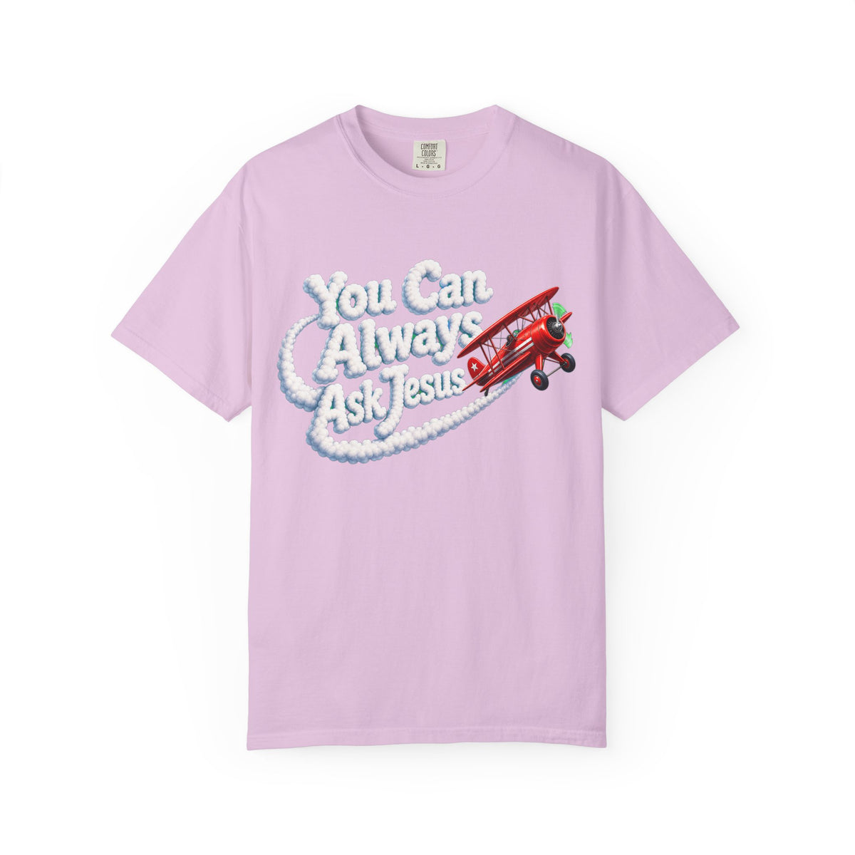 You Can Always Ask Jesus T-Shirt — Retro Biplane Skywriting Christian Tee - Maxx7Designs