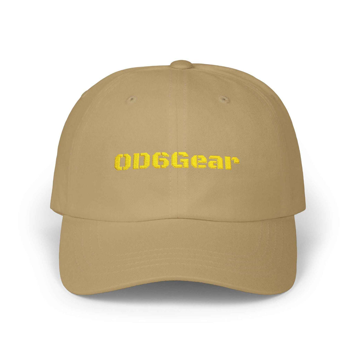 OD6Gear embroidered logo Dad Cap | white adjustable baseball hat