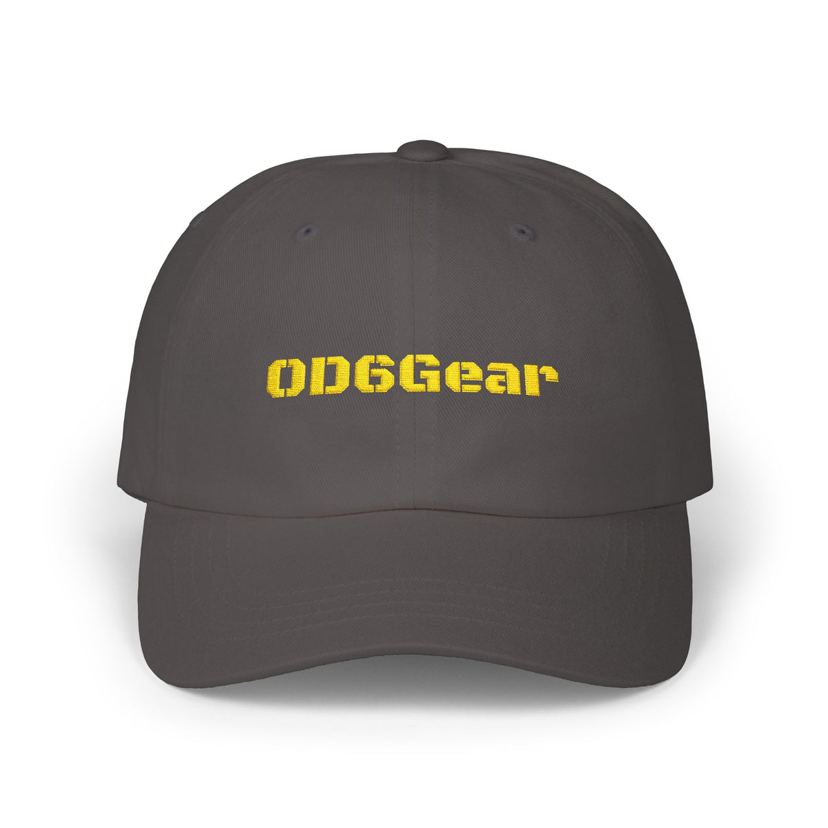 OD6Gear embroidered logo Dad Cap | white adjustable baseball hat