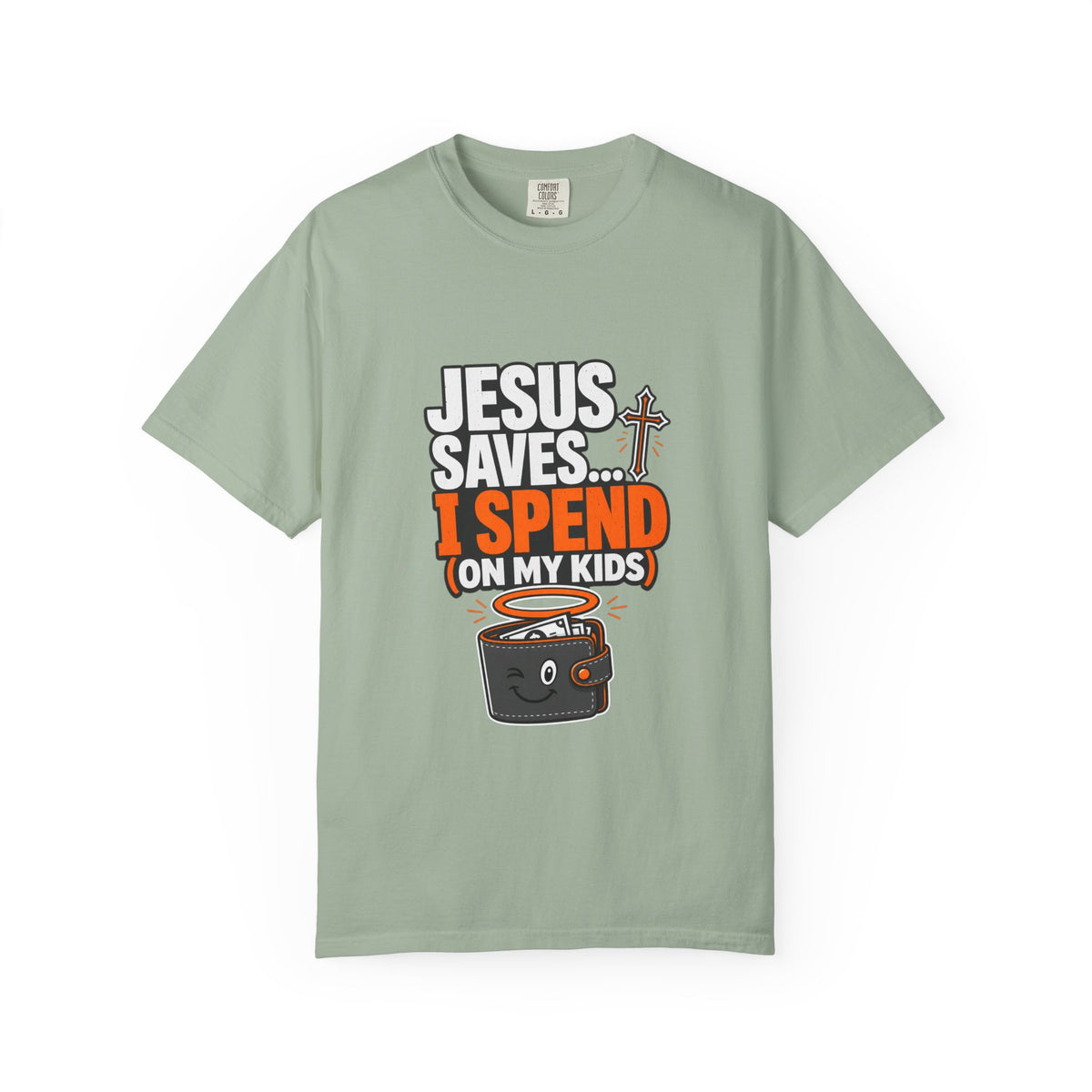 Jesus Saves I Spend On My Kids T-Shirt — Funny Christian Parent Tee - Maxx7Designs
