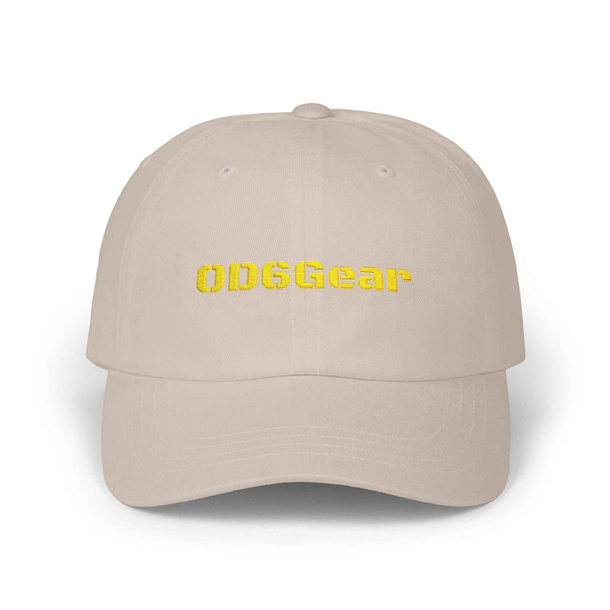 OD6Gear embroidered logo Dad Cap | white adjustable baseball hat