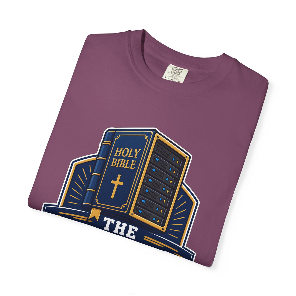 Dad-A-Base Christian T-Shirt — "The Dad-A-Base" Bible & Dad Jokes Design - Maxx7Designs