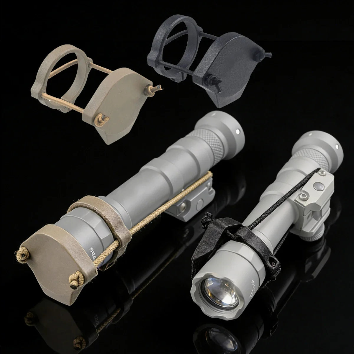 Tactical Surefire M600 M300 Airsoft Flashlight Dual Pressure Switch LED White Lamp 20mm Rail Scout Light for AR15 Hunting