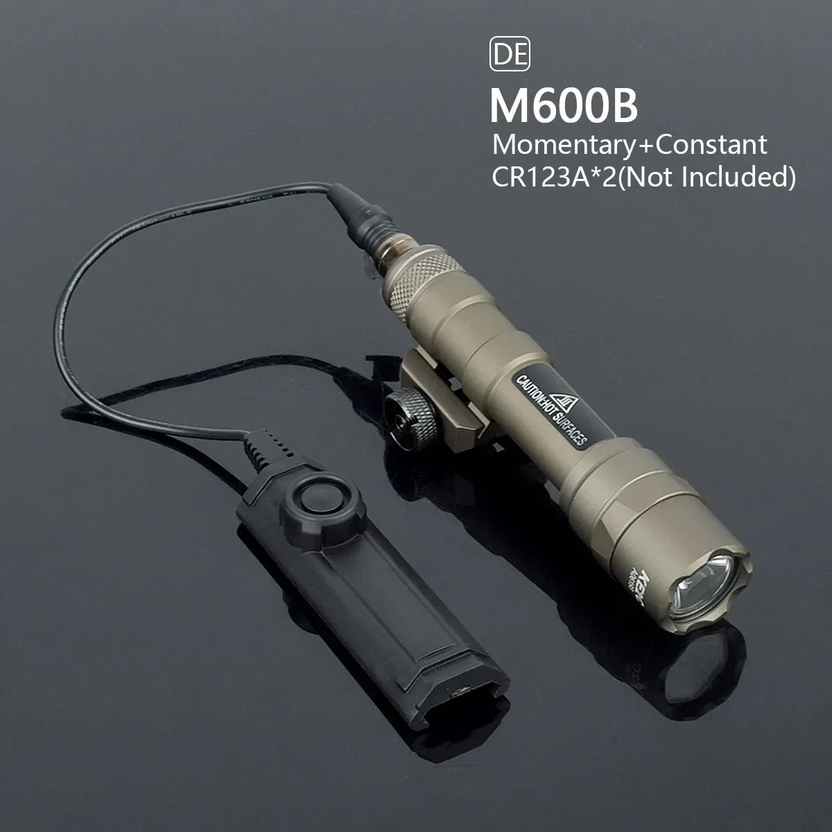 Tactical Surefire M600 M300 Airsoft Flashlight Dual Pressure Switch LED White Lamp 20mm Rail Scout Light for AR15 Hunting