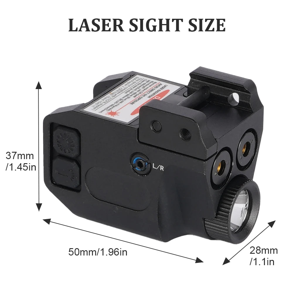 1077 Dual Laser Sight, Laser Pointer, USB Rechargeable, 20mm Picatinny Rail