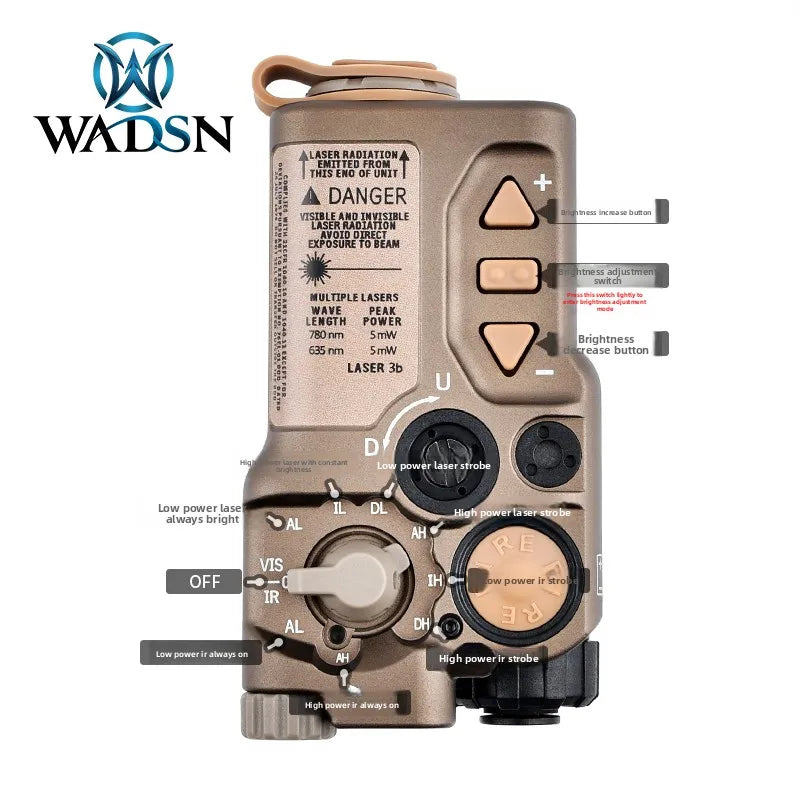 RAID X Red Green Laser Indicator Metal Edition IR Radium RF Flash Blue Laser