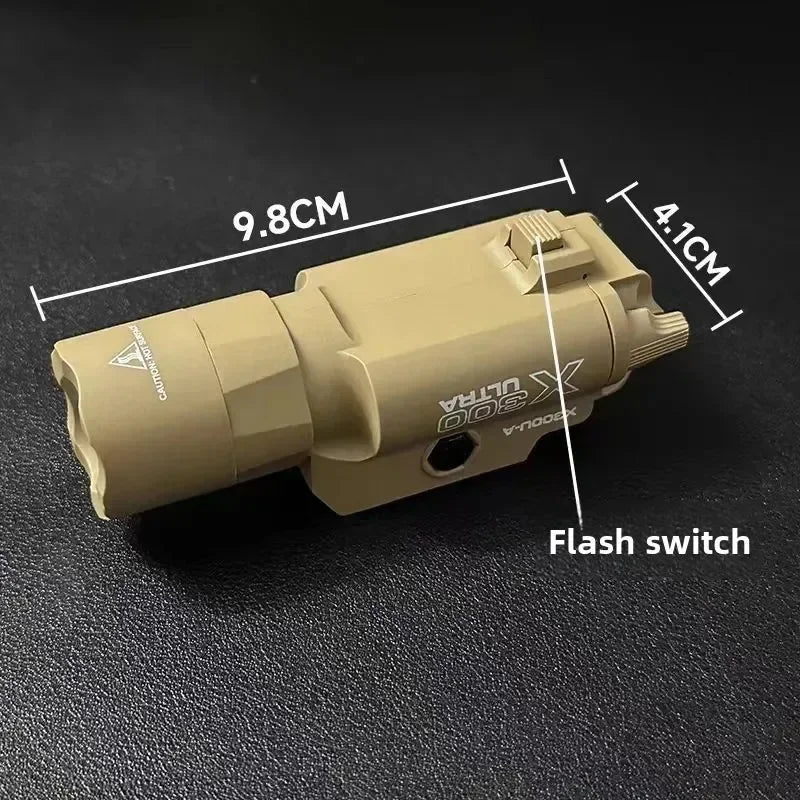 Tactical Light X300 X300U Nylon Pistol Gun Strobe LED Light Fit 20mm Rail Airsoft Hanging Hunting Flashlight
