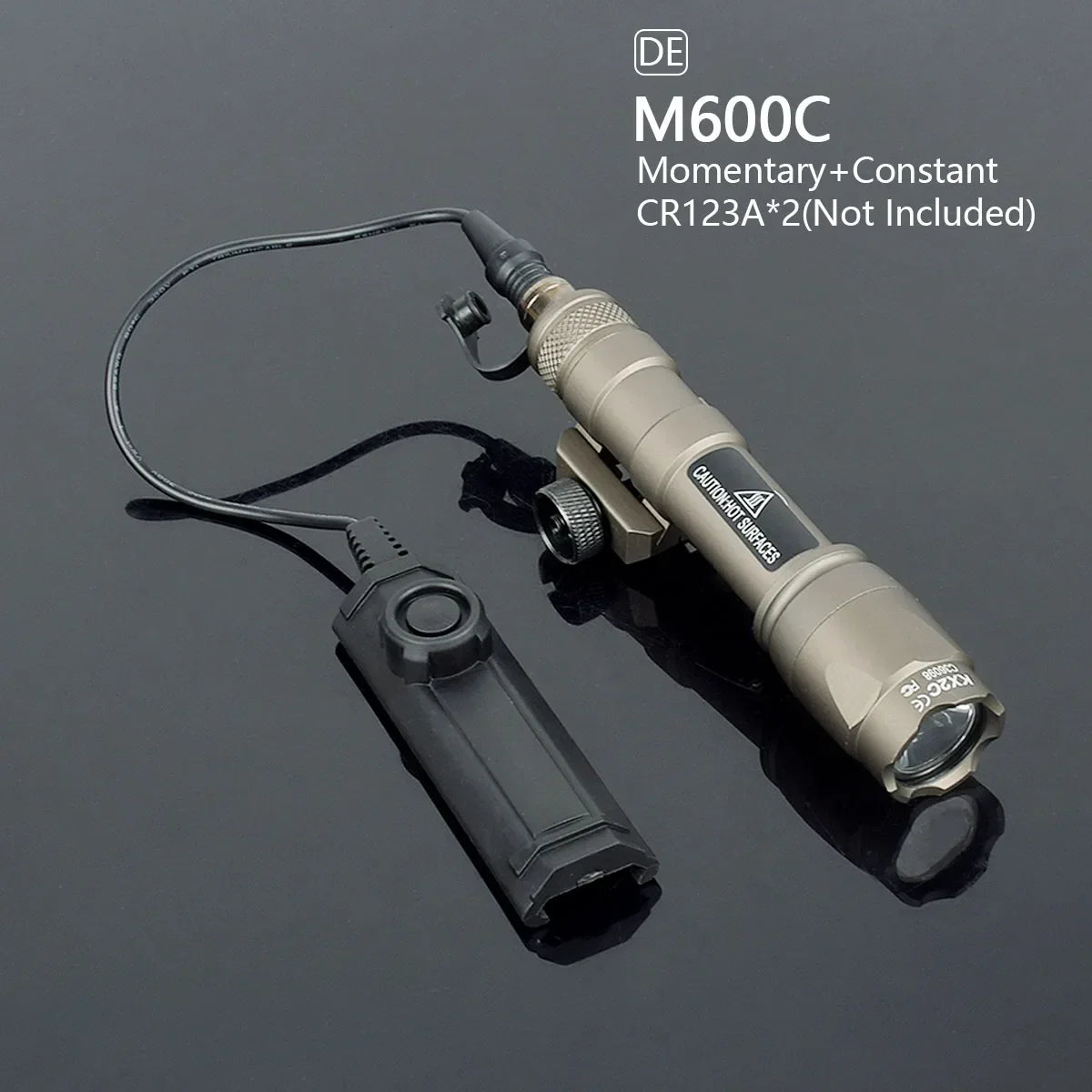Tactical Surefire M600 M300 Airsoft Flashlight Dual Pressure Switch LED White Lamp 20mm Rail Scout Light for AR15 Hunting