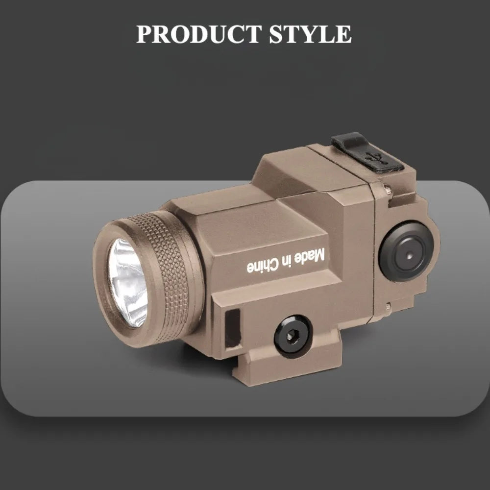 Tactical Metal Pistol Light 800 Lumen Airsoft Light Fit 20mm Picatinny Rail Mounted Powerful Strobe Handgun Flashlight