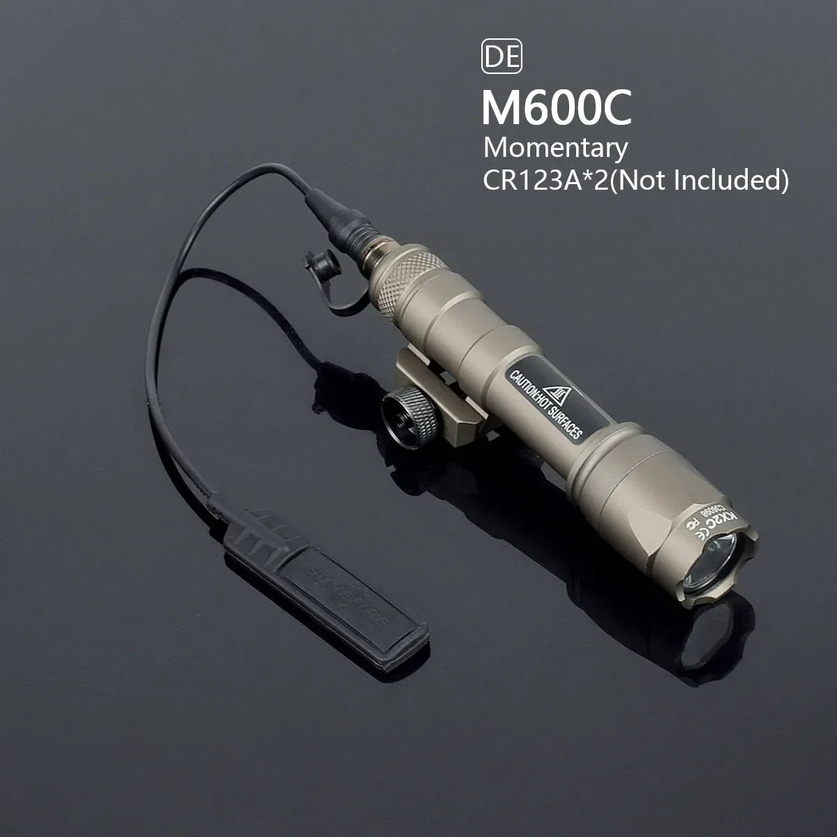 Tactical Surefire M600 M300 Airsoft Flashlight Dual Pressure Switch LED White Lamp 20mm Rail Scout Light for AR15 Hunting