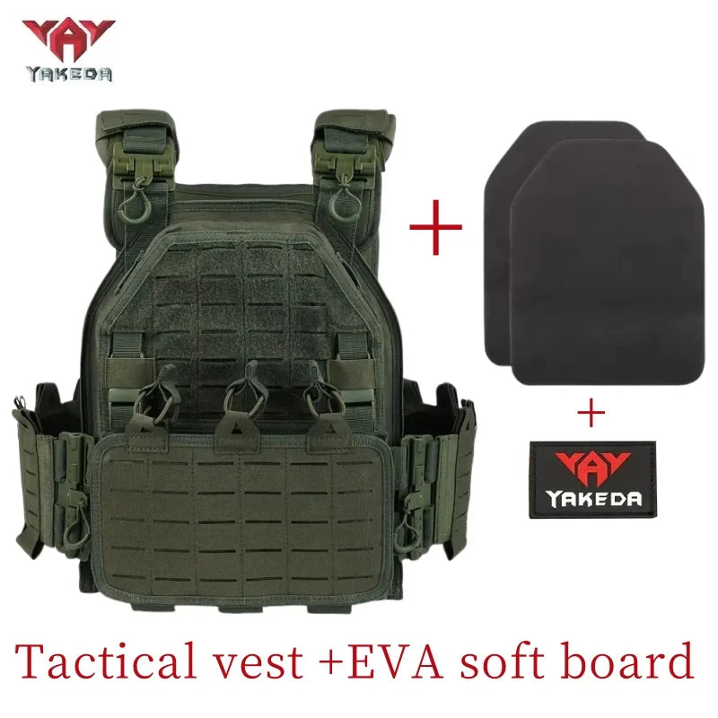 YAKEDA Tactical Vest 6094 Fast detachable light laser cut outdoor hunting black gear carry vest of high quality - Maxx7Designs