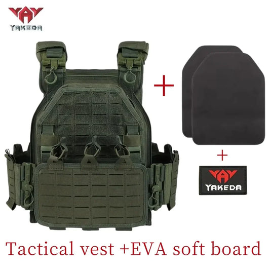 YAKEDA Tactical Vest 6094 Fast detachable light laser cut outdoor hunting black gear carry vest of high quality - Maxx7Designs