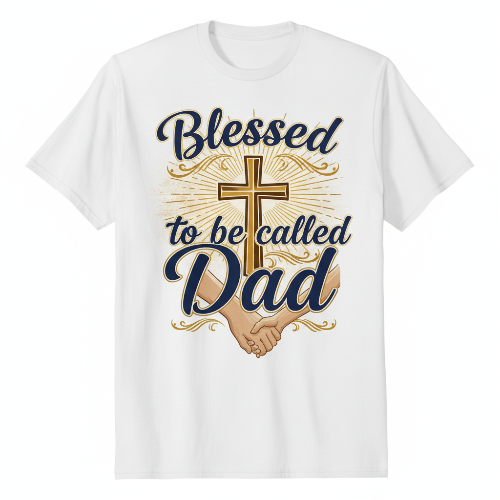 Blessed to be Called Dad - Christian Father's Day DTF T-Shirt - Maxx7Designs