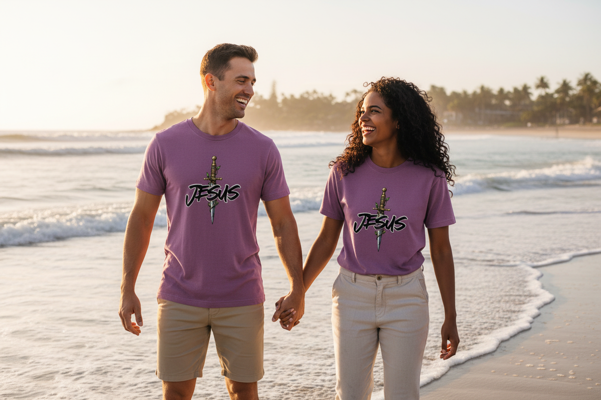 JESUS Tee - Beach Lifestyle Couple
